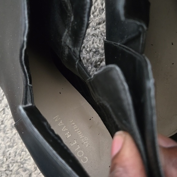 Cole Haan Black Ankle Booties with Stack Heel Size 7.5B - Picture 5 of 11